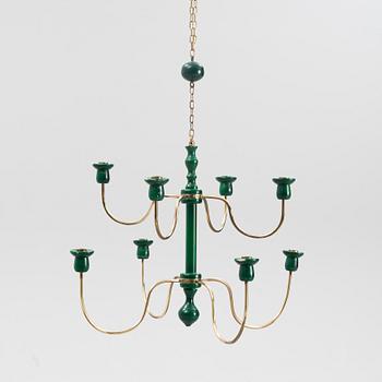 Josef Frank, a model 2586 eight-light chandelier from Firma Svenskt Tenn.