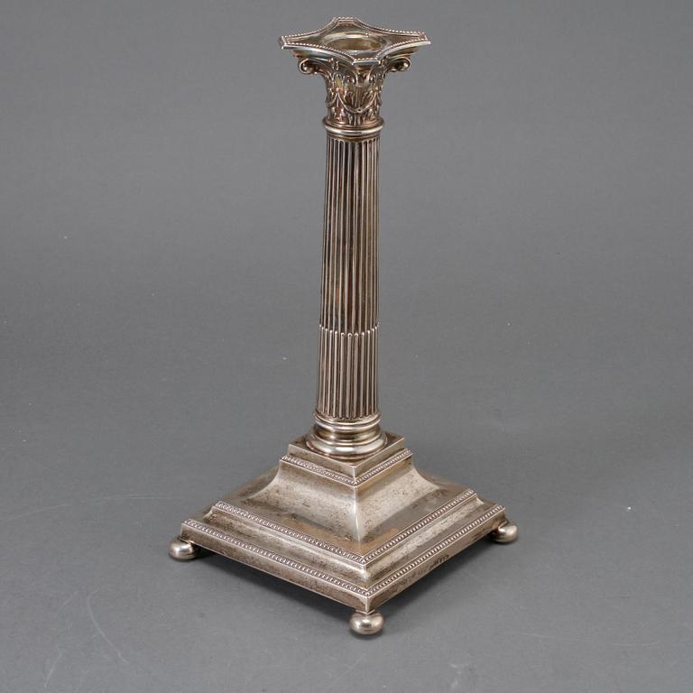 LJUSSTAKE, silver, K Andersson, Stockholm, 1901.