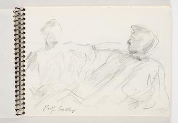 Lotte Laserstein, 4 skissböcker med blyertsteckningar.