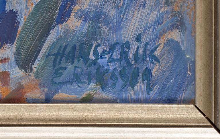 Hans-Erik Eriksson, oil on panel, signed.