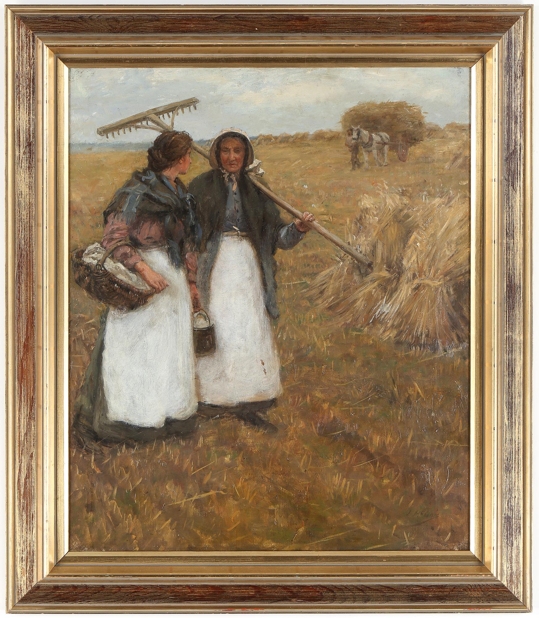 JOHN MCGHIE, olja på duk, signerad.