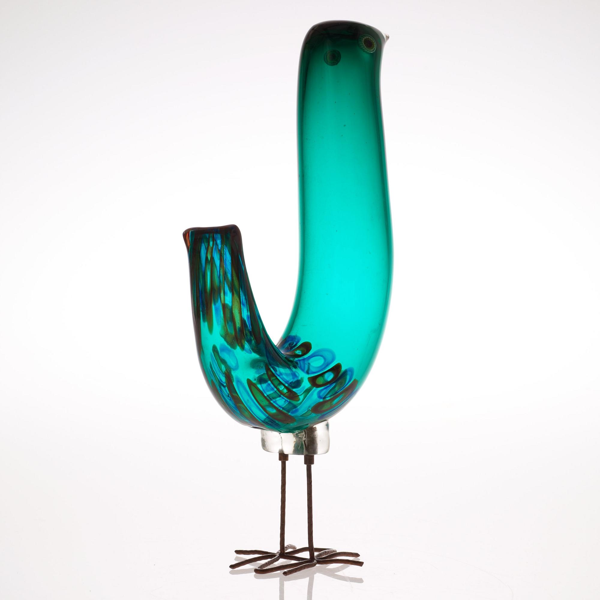 ALESSANDRO PIANON, fågel, "Pulcino", Vistosi, Italien, 1960-tal.