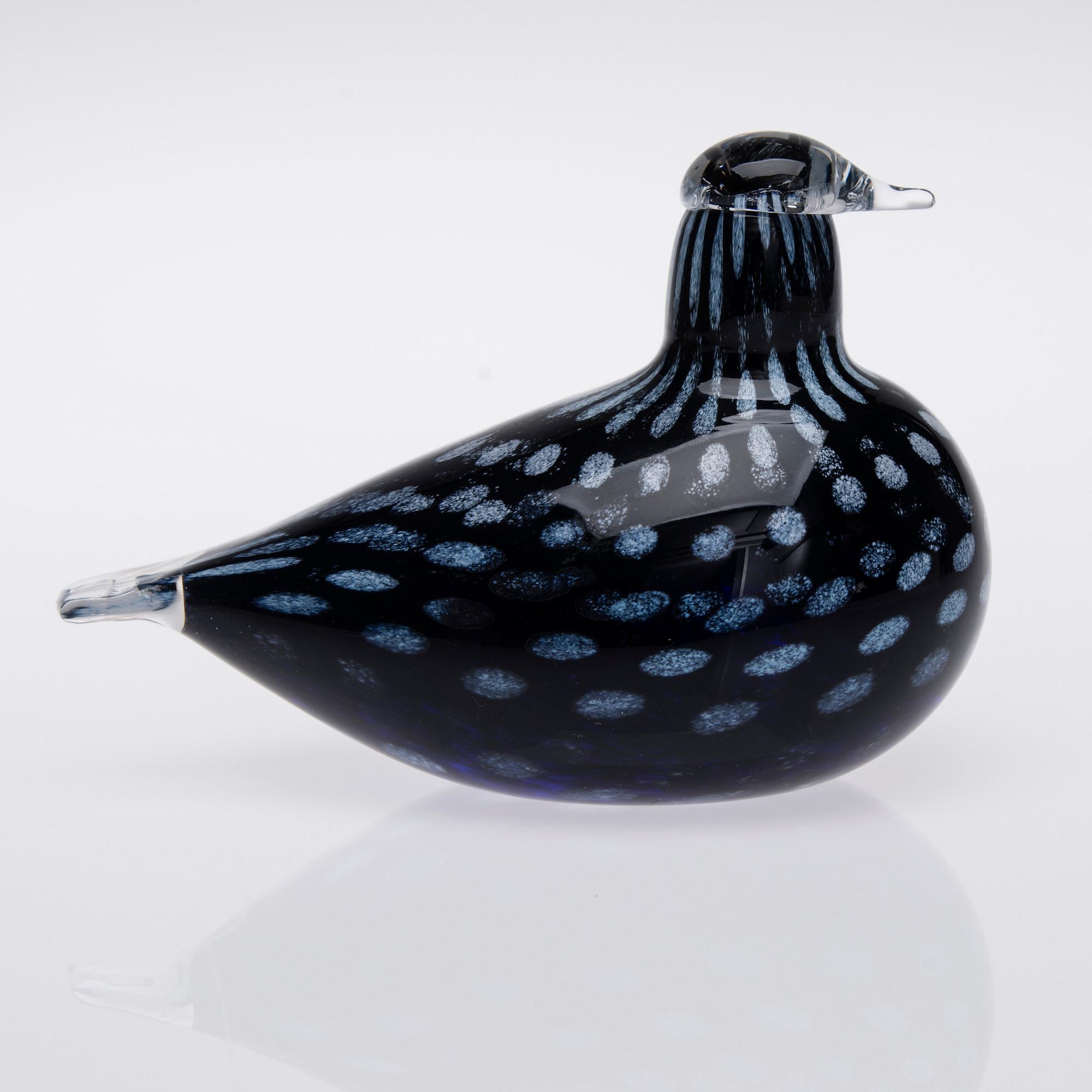 FÅGEL, glas, signerad Oiva Toikka Nuutajärvi Notsjö, numererad 137/1500.
