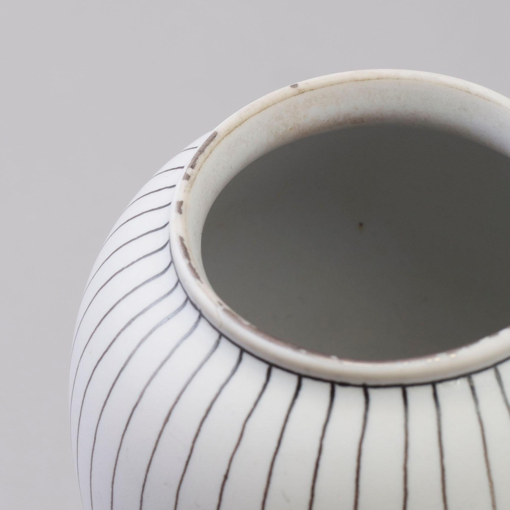 STIG LINDBERG, three stoneware vases from Gustavsberg.