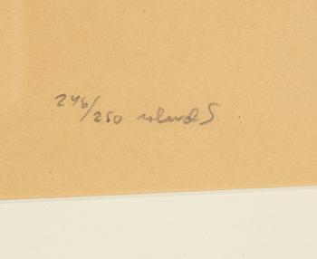 3 lithographs in colors, signed and one numbered.