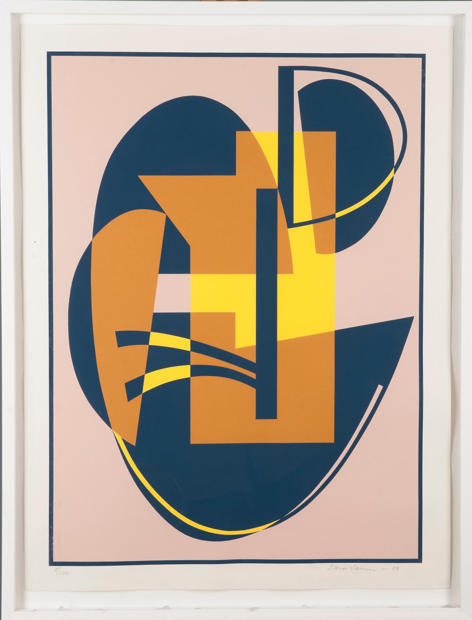 SAM VANNI, serigrafi, signerad och daterad -88, numrerad 5/100.