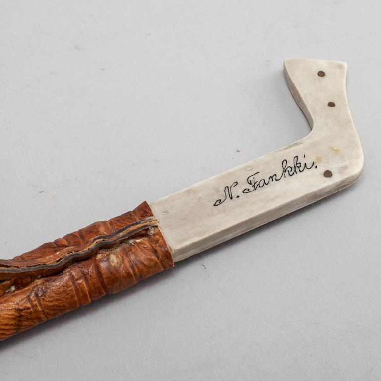 A knife by Nikolaus Fankki, signed.