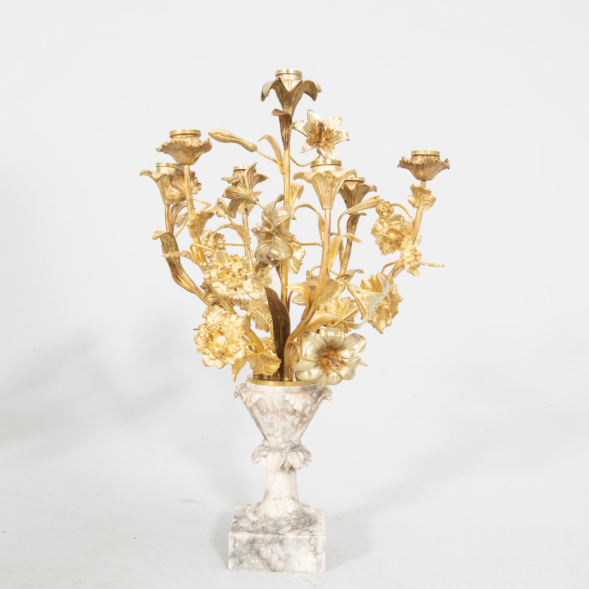 Kandelabrar ett par omkring 1900.