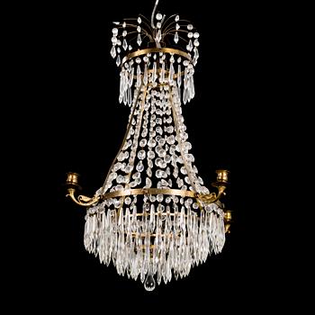CHANDELIER, Empire style early 20th century.