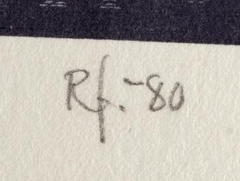 ROY FRIBERG, färglitografi, signerad, 106/250.