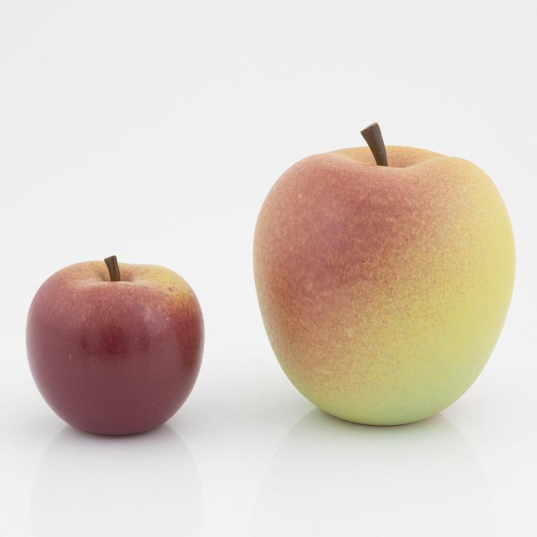 Kaj Fogelberg, two ceramic sculptures, signed.