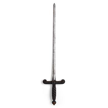 27. SWORD, Swedish, m/1773. Later wooden 19th century hilt.