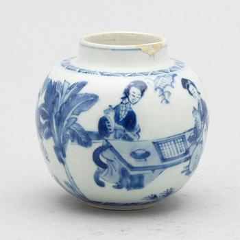 KRUKA/URNA, porslin, Kina, Transition, (1619-1683).