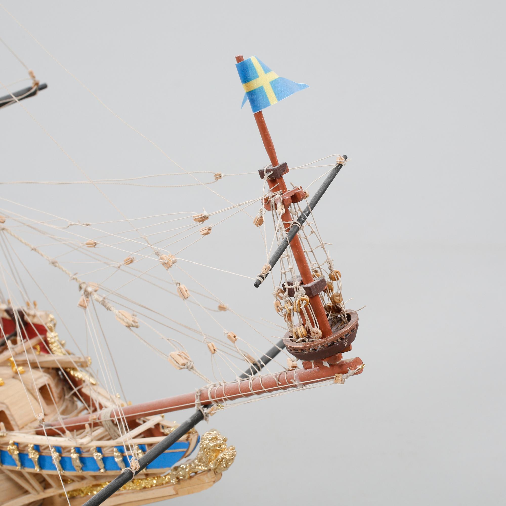 A model ship, "Vasa", second half of the 20th century.