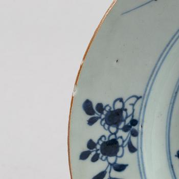 Two blue and white serving dishes, Qing dynasty, Qianlong (1736-95).