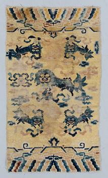 RUG, antique Ningxia, China. 150 x 83 cm. Late Qingdynasti (1644–1911).