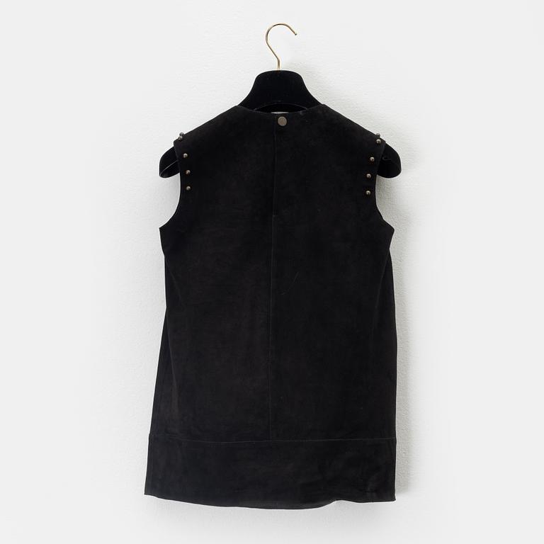 Lanvin, a suede top, size 34.