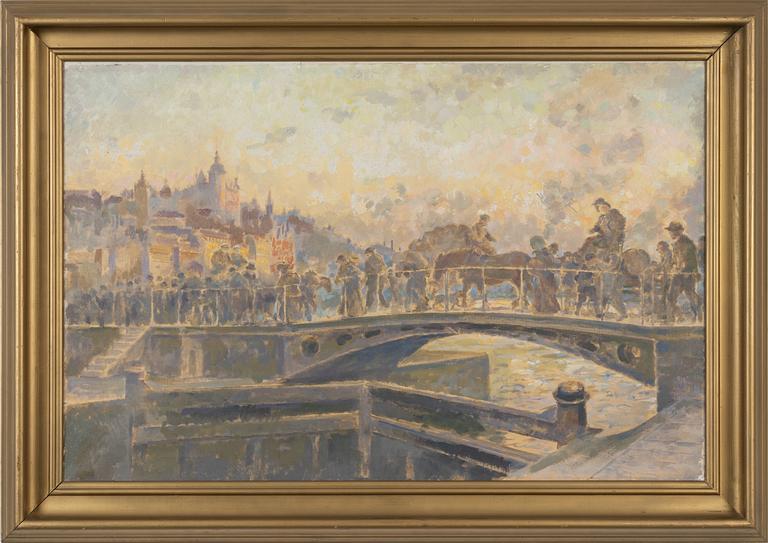 Axel Erdmann, oil on canvas, signed.