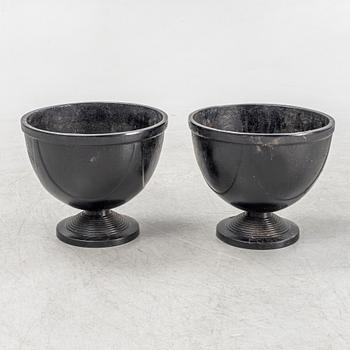 A pair of garden planters, 'No 1', Byarums Bruk, Sweden, 21st century.