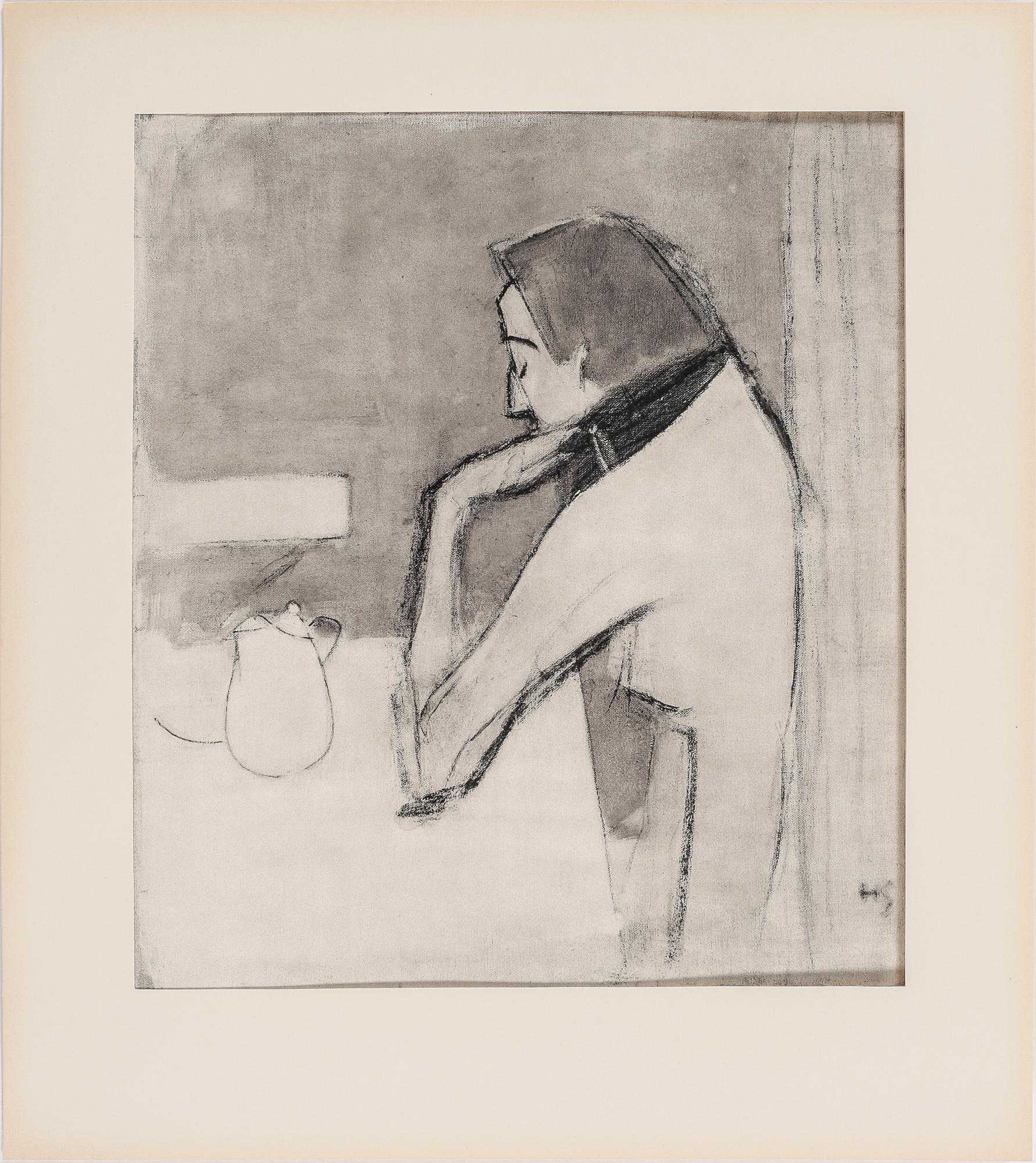 HELENE SCHJERFBECK, mapp, 48st reproduktioner, Gotthard Johansson, numrerad 345/500, Nordisk Rotogravyr Stockholm 1945.