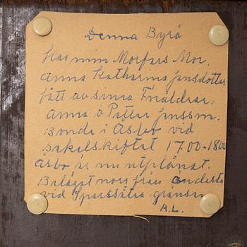 A chest of drawers, 19th century.