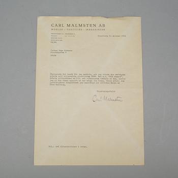 SOFFA, Carl Malmsten, ritad till Liljevalchs utställning 1928, tillverkad av NK.