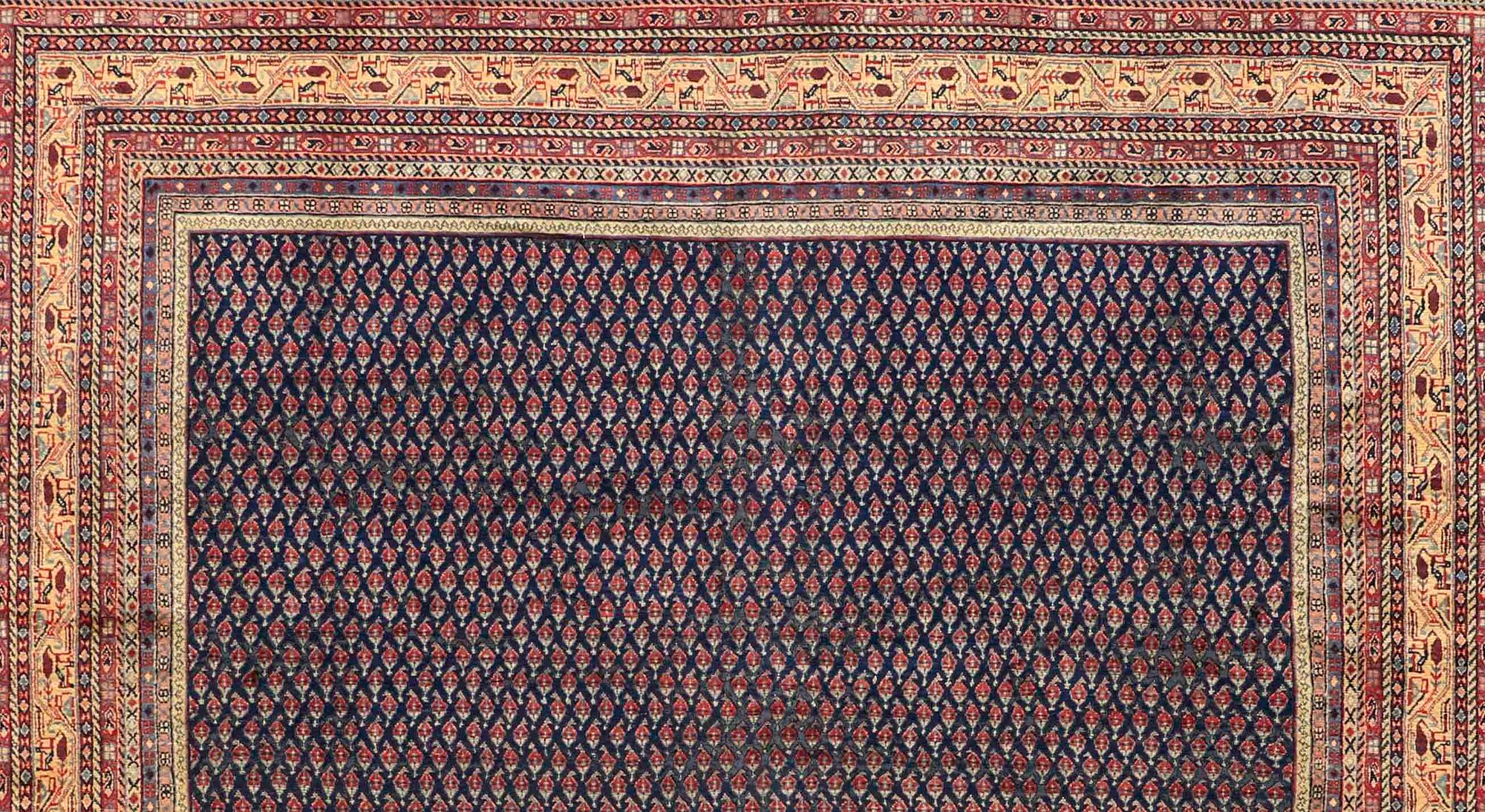 A carpet, Sarouk - Mir, around 385 x 280 cm.