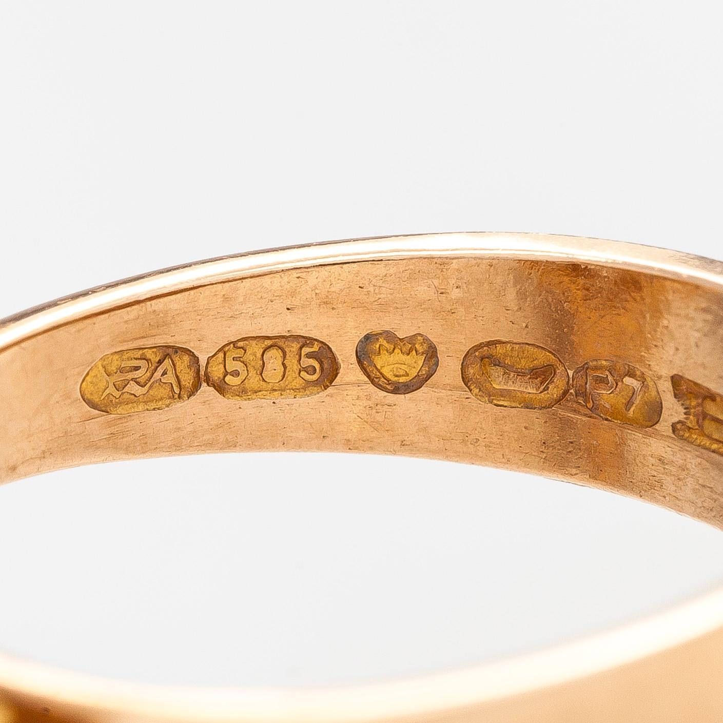 Björn Weckström, ring, "Kioto", 14K guld, Kruunu Koru Oy/Lapponia 1968.