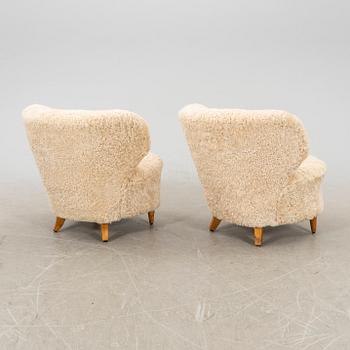 Chairs, a pair, probably Finland, first half of the 20th century.