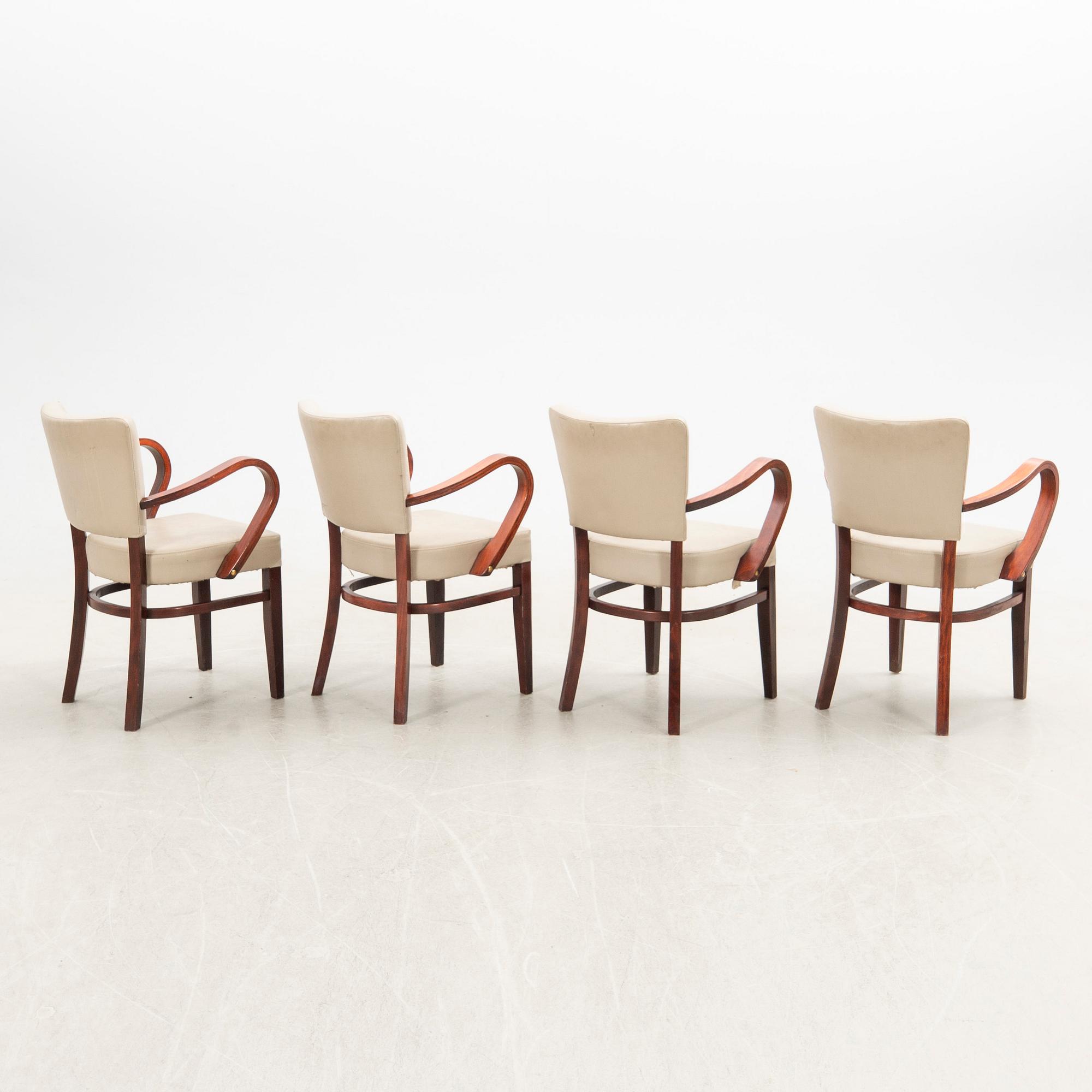 Karmstolar 4 st 1900-talets mitt/andra hälft.