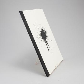 PIERRE OLOFSSON, graphic portfolio with 5 etchings, one of which handcoloured with bodycolour. Edition 78/100.