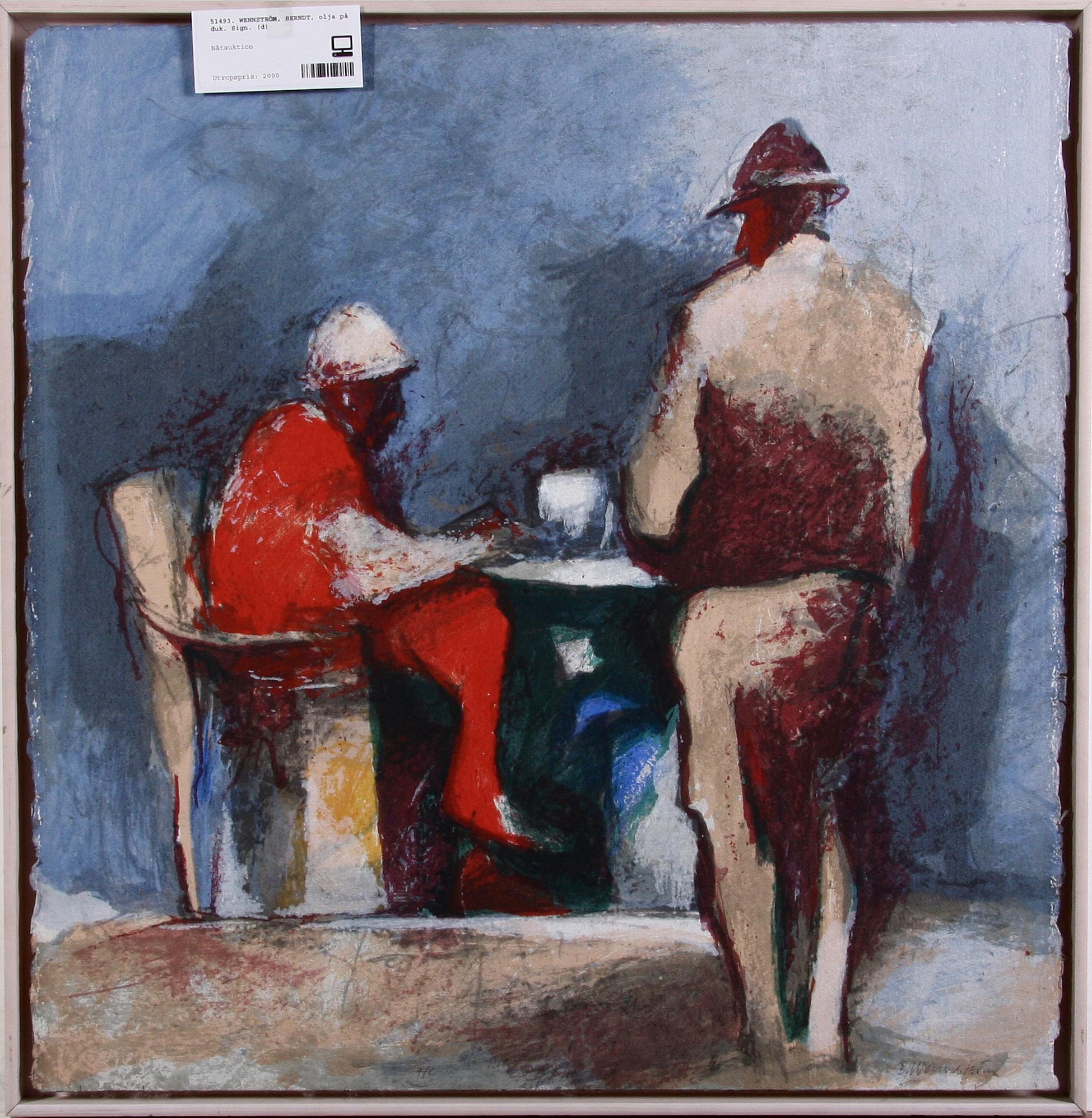 WENNSTRÖM, BERNDT, olja på duk. Sign.
