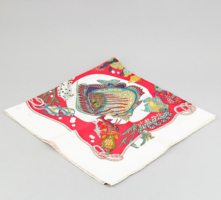 Hermès, a 'Grands Fonds' silk scarf.