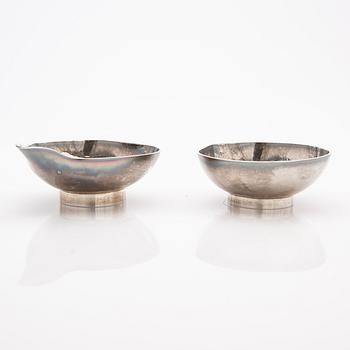 Elon Arenhill, Bowls, 2 pcs, sterling silver, Malmö, 1993.