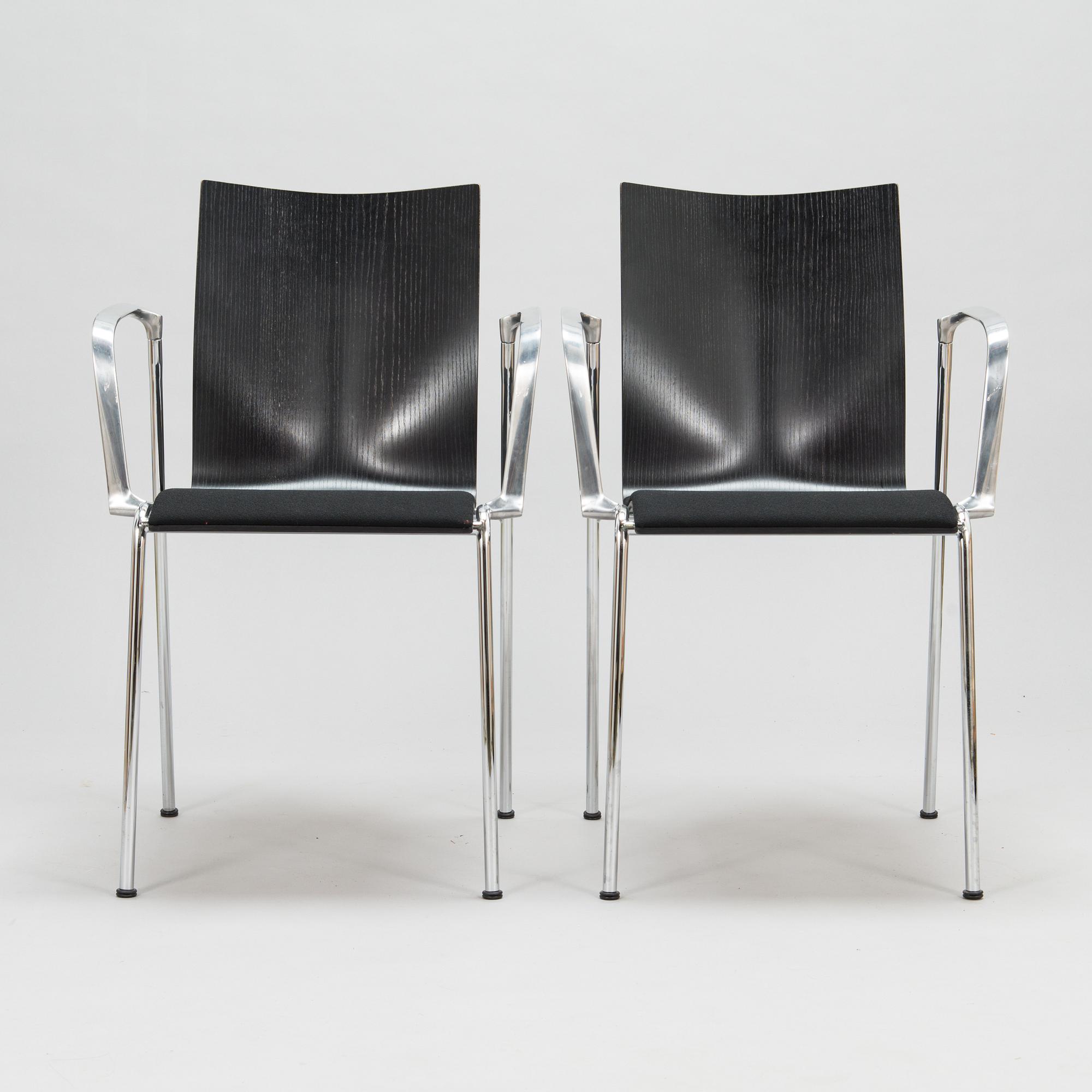 Erik Magnussen, Four "Chairik" chairs. Engelbrechts, Denmark.