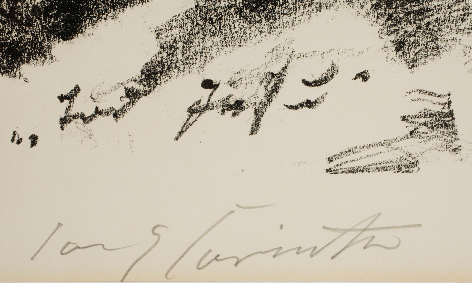 LOVIS CORINTH, litografi. Sign.