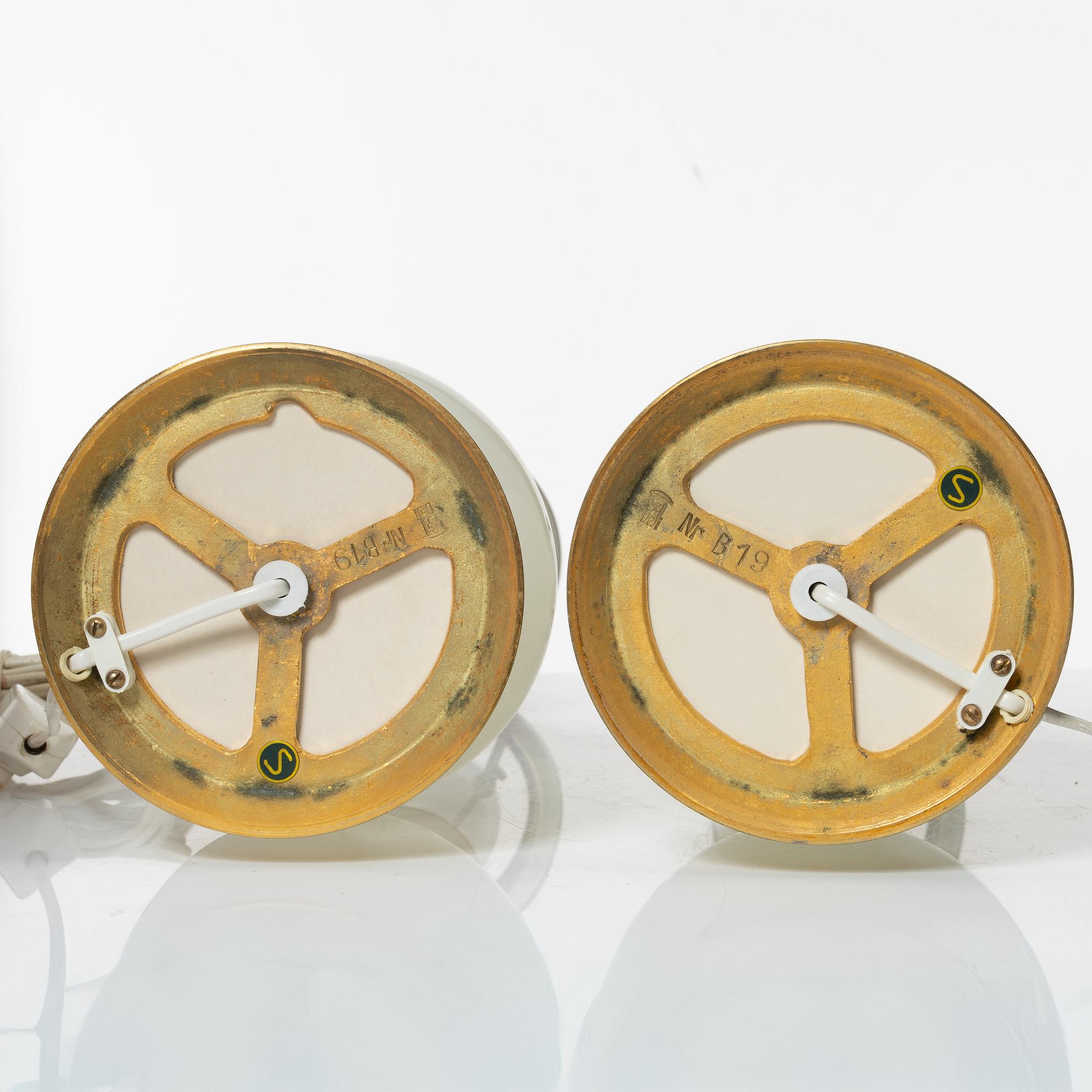 A pair of table lamps, Murano, Italy, second half of the 20th Century.