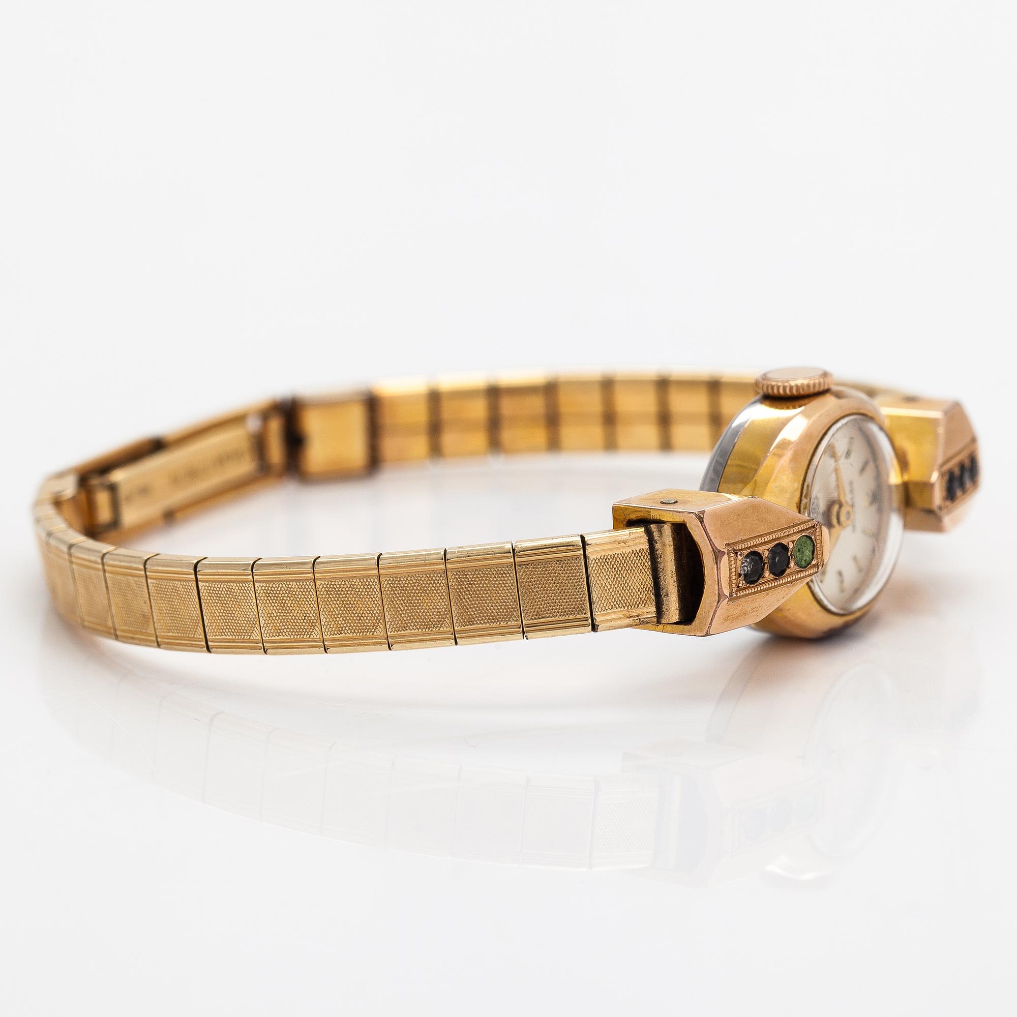 HY Moser, Incabloc, wristwatch, 15 mm.