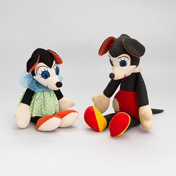 Minnie Mouse & Mickey Mouse, 1960s-70s.