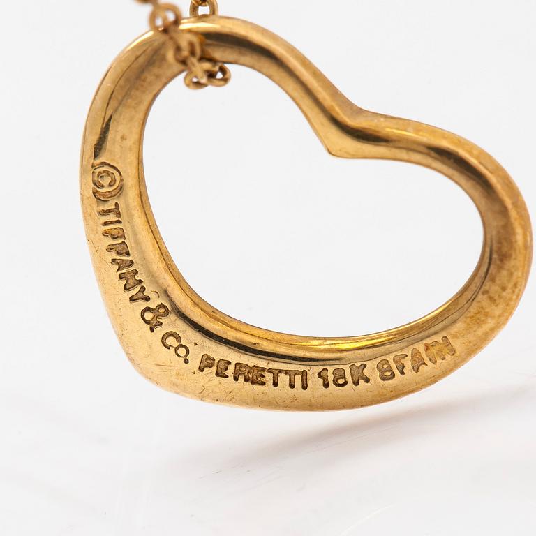 Tiffany & Co, Elsa Peretti, halsband, "Open Heart", 18K guld.