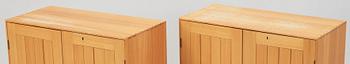 Two Mogens Koch birch cabinets, Rud Rasmussen, Denmark.