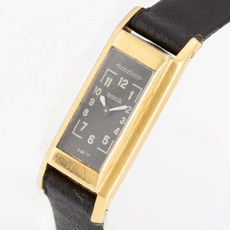 Jaeger-LeCoultre, DuoPlan, wristwatch, 12.6 x 22.0 (30) mm.