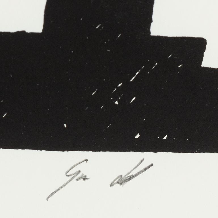 GUNNAR LUNDKVIST, silk  screen, signed in pencil.