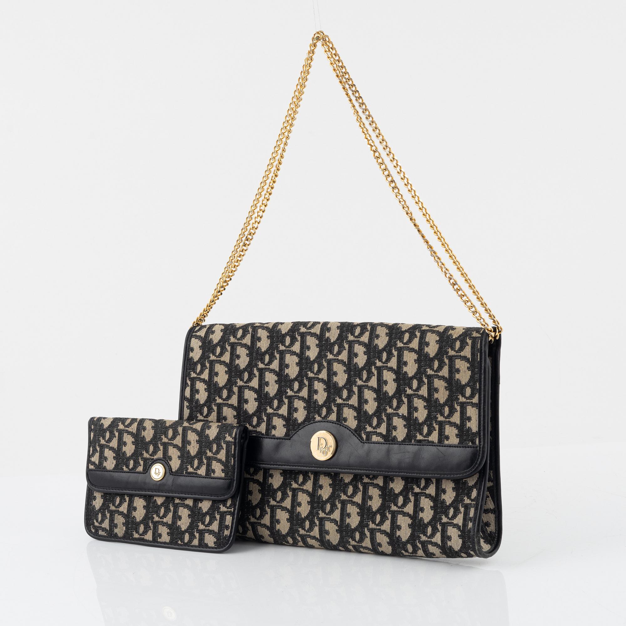 Christian Dior, handbag and wallet.