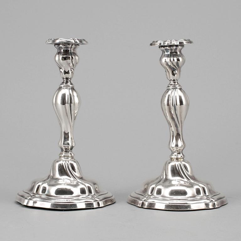 LJUSSTAKAR, silver, svenska kontrollstämplar, 1900-talets första hälft.