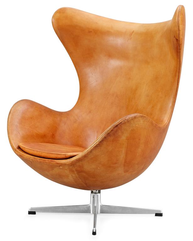 ARNE JACOBSEN Fåtölj "Ägget/Egg Chair", Fritz Hansen, Danmark 1964.