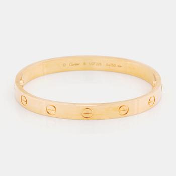 417A. A Cartier 18K gold "Love" bracelet.