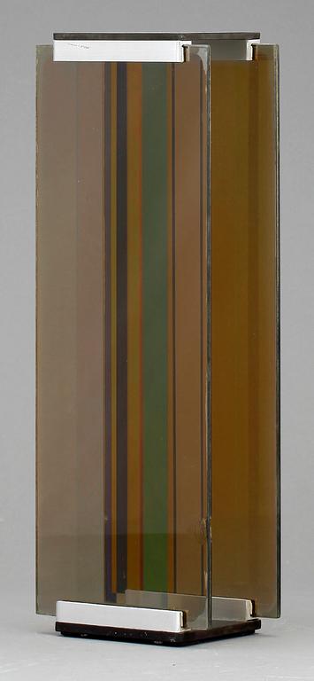 ERIC H OLSON, skulptur, glas, "Optochromi", signerad.