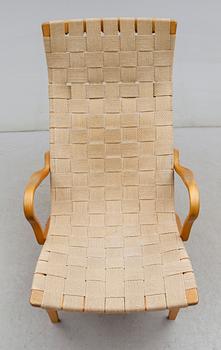 FÅTÖLJ, "Pernilla", Bruno Mathsson, Dux, 1900-talets andra hälft.