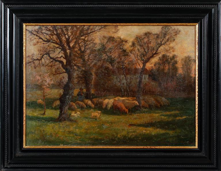 CARL MULLER-BAUMGARTEN, olja på duk, signerad.